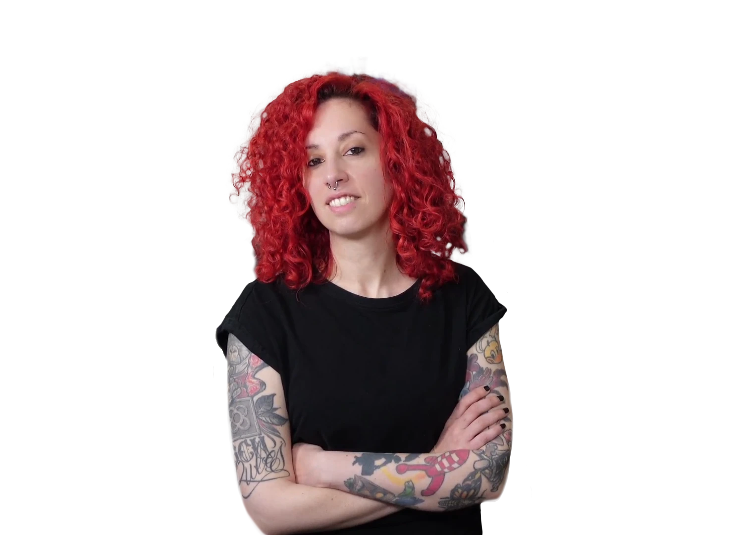 Carmen Ansio, composited as a two-ink duotone